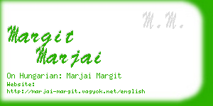 margit marjai business card